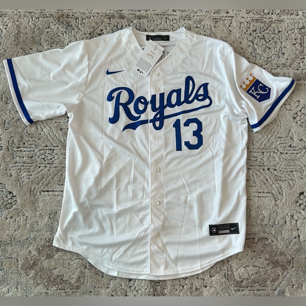 Nike Authentic Kansas City Royals Salvador Perez #13 Baseball Jersey Men’s Sz: L